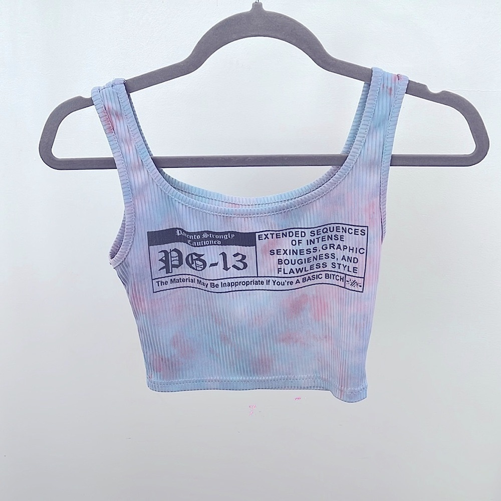 Graphic crop top